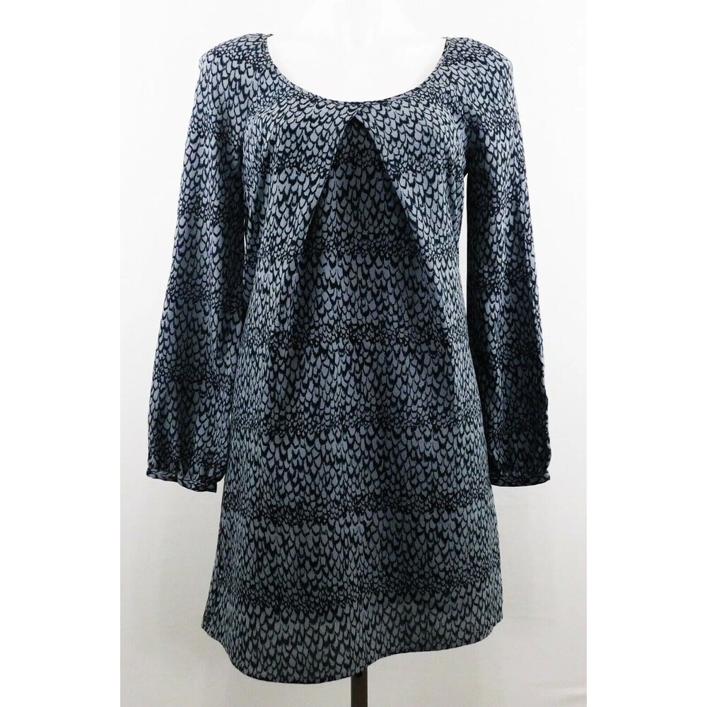 Jack Women Dress Size M Medium Gray 100% Polyester Lined Lightweight